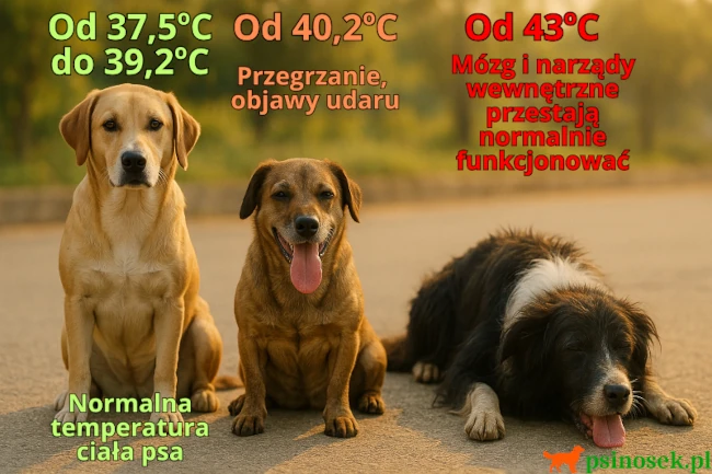 Funkcjonowanie organizmu psa w zależności od jego temperatury